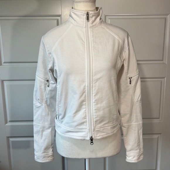 Nike Jackets & Blazers - Nike Sphere‎ Women's Full Zip Athletic Jacket Running Lightweight White S